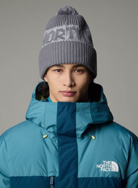 Czapka zimowa The North Face Retro Cabin Beanie - smoked pearl / high rise grey