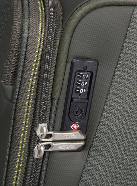 Walizka kabinowa American Tourister Wanderlite Spinner S EXP - dark khaki