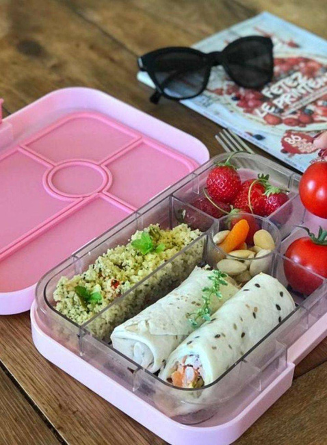 Lunchbox do pracy XL Yumbox Tapas 5 sekcji - true blue / groovy