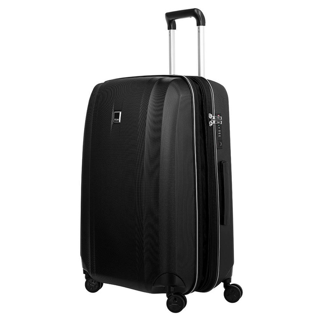 Walizka średnia Titan Xenon z poszerzeniem - black