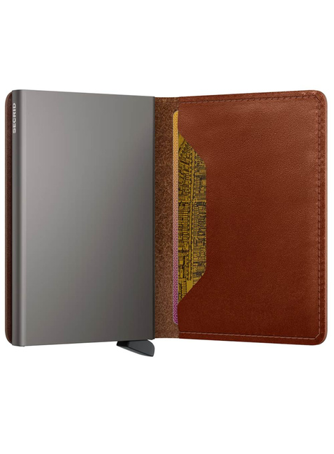 Mały portfel RFID Slimwallet Secrid Texano - saddle