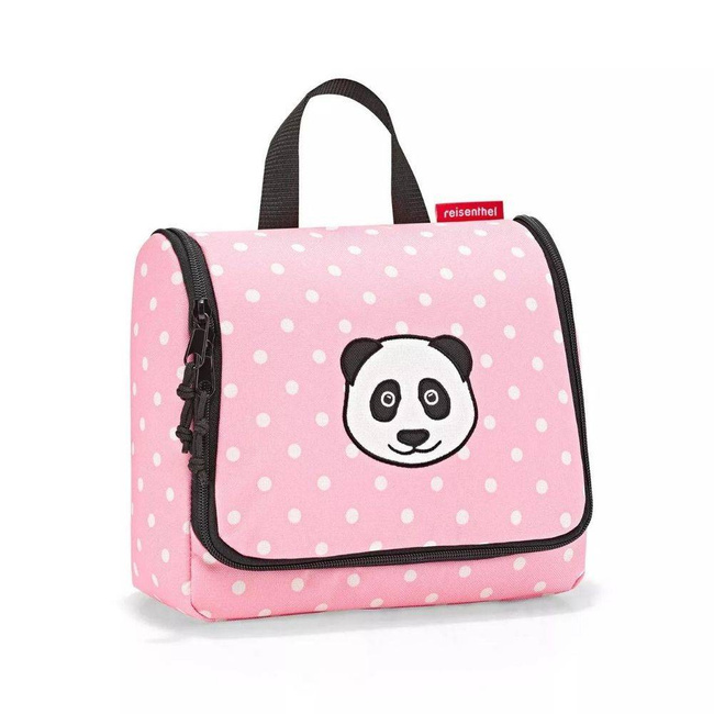 Kosmetyczka dla dzieci Reisenthel Toiletbag Kids - panda dots pink
