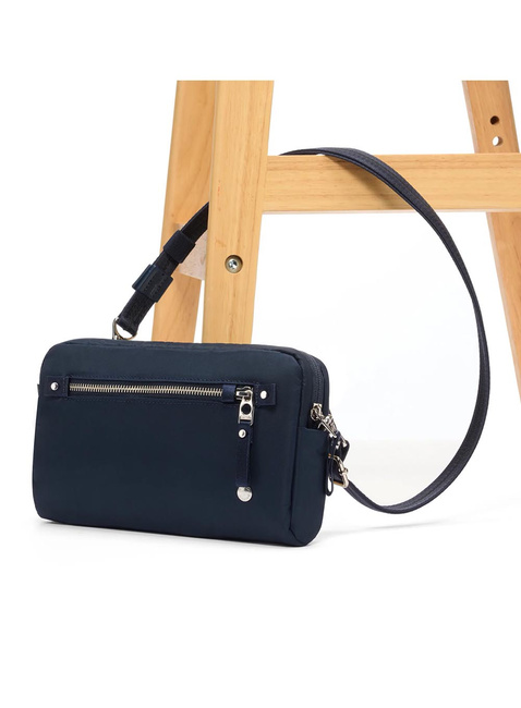 Saszetka kopertówka antykradzieżowa Pacsafe W 3-in-1 Sling - navy