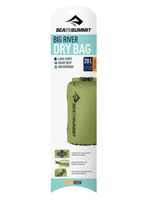 Wodoszczelny worek Sea to Summit Big River Dry Bag 35 l - yellow