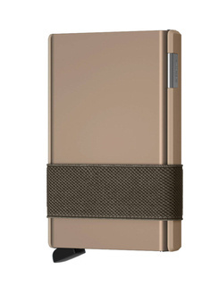 Portfel aluminiowy Cardslide Secrid - desert