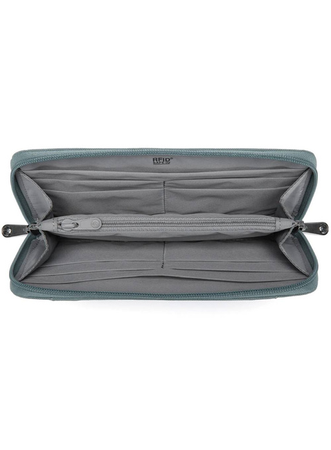 Portfel antykradzieżowy Pacsafe RFIDsafe Continental Wallet - fresh mint