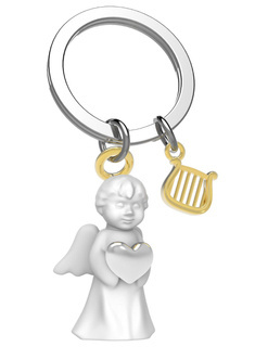 Brelok do kluczy zawieszka Metalmorphose aniołek z harfą