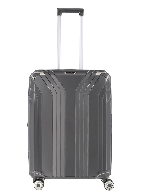 Walizka średnia poszerzana Travelite Elvaa Trolley M - black