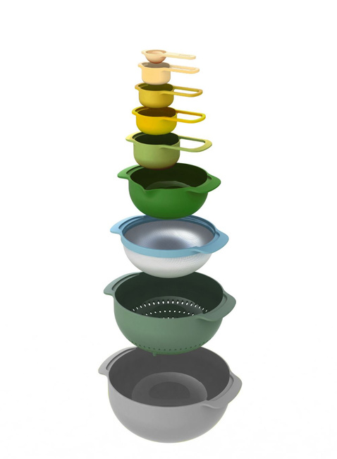 Zestaw misek i miarek kuchennych Joseph Joseph Nest™ 9 Plus Bowl Set - opal