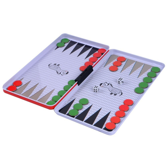 Podróżna gra magnetyczna Tryktrak (Backgammon) The Purple Cow