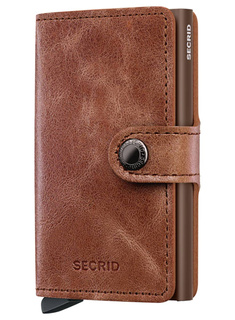 Portfel kieszonkowy Miniwallet Secrid Vintage - cognac / brown