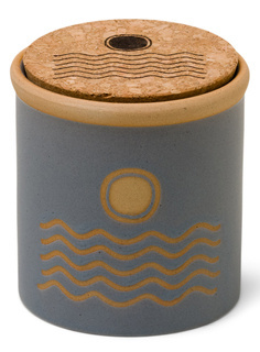 Świeca sojowa ceramiczna Paddywax Dune Ocean Rose & Bay 226 g - blue