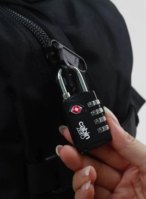 Kłódka szyfrowa do bagażu CabinZero TSA Travel Lock - absolute black
