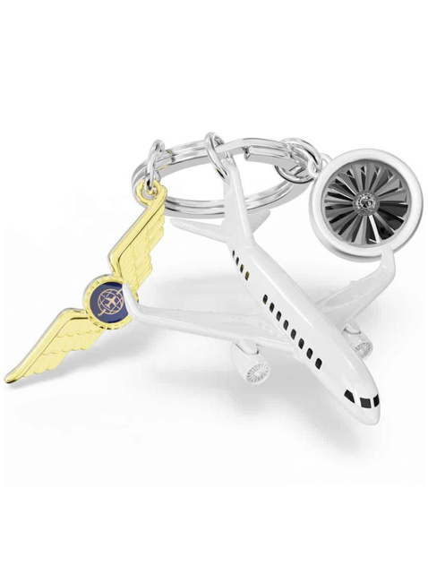 Brelok do kluczy torebki Metalmorphose - samolot pasażerski dla pilota