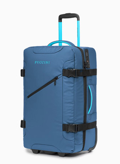 Walizka średnia miękka Puccini Colorado - niebieski