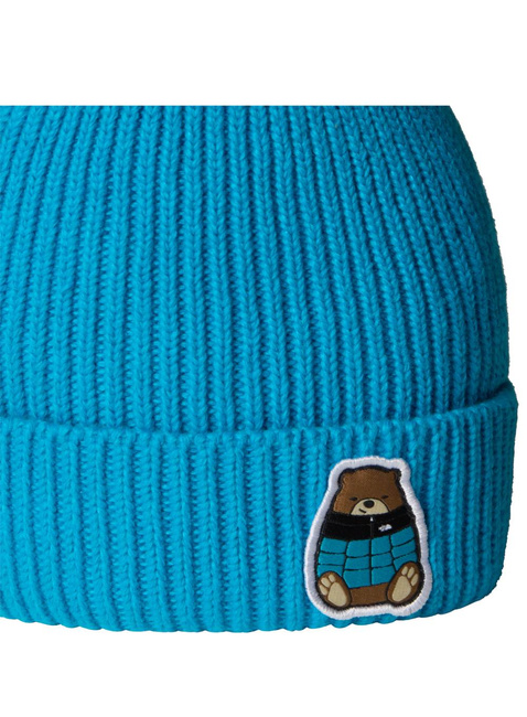 Czapka dziecięca The North Face Kids' TNF Logo Box Cuffed Beanie - meridian blue