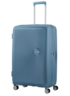 Walizka duża poszerzana American Tourister Soundbox - stone blue