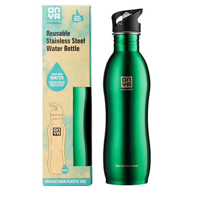 Butelka wielorazowa Stainless Steel Drink Bottle 1000 ml Onya - green