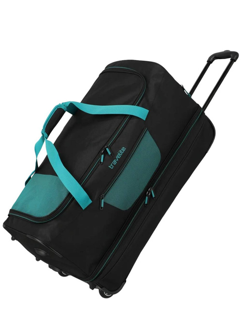 Torba podróżna poszerzana Travelite Basics L EXP - black / petrol