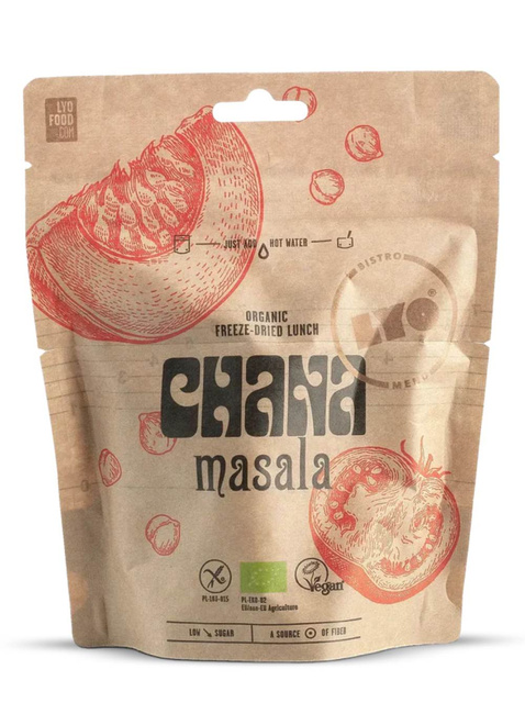 Liofilizowane danie wegańskie LyoFood Eko Chana Masala z ryżem 80 / 270 g 
