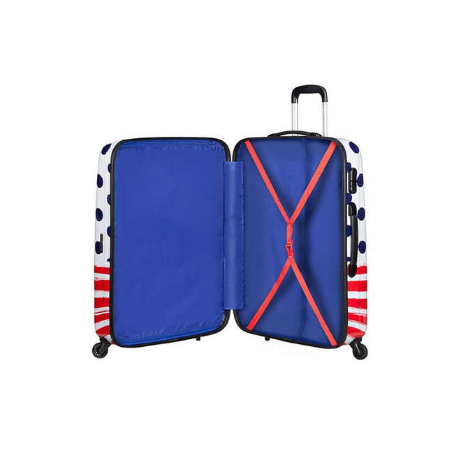 Walizka duża American Tourister Disney Legends - Minnie blue dots