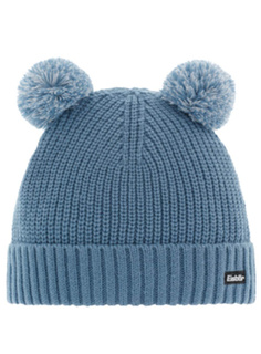 Czapka zimowa dziecięca Eisbar Ponti Pompon Kids - light blue