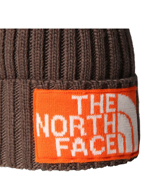 Czapka zimowa The North Face Heritage Ski Tuke Beanie - smokey brown / tnf orange / white dune