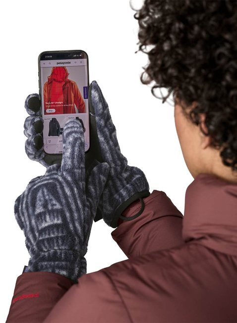 Rękawiczki Patagonia Synchilla® Fleece Gloves - flow sunken blue