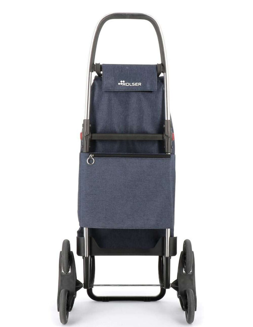 Wózek na zakupy na schody Rolser I-Max TWEED - navy blue
