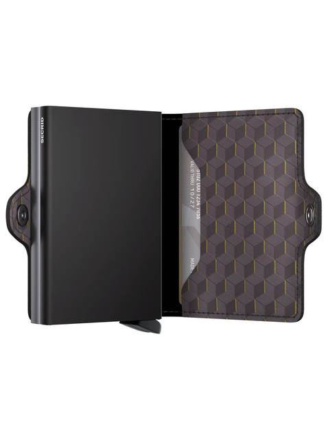 Portfel kieszonkowy RFID Twinwallet Secrid Optical - grey / yellow