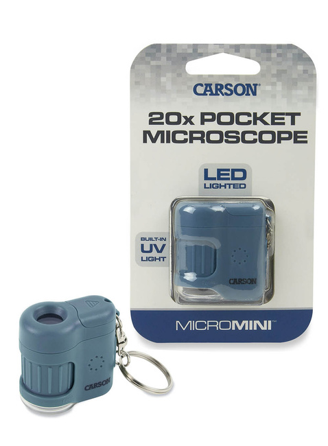Mikroskop kieszonkowy Carson MikroMini 20x Pocket Mcroscope - surf blue
