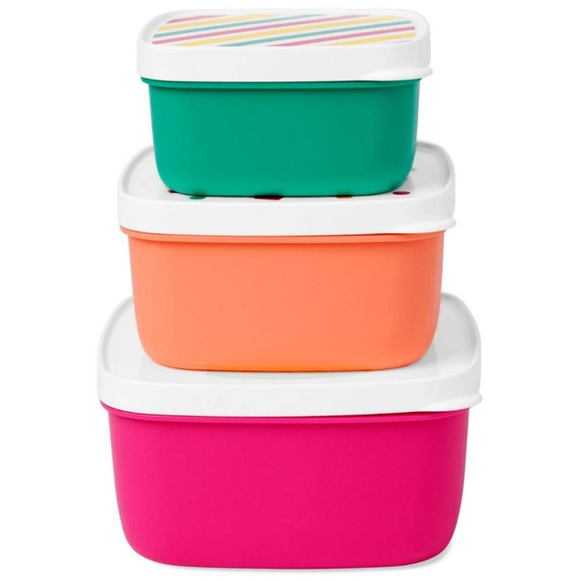3 lunchboxy na jedzenie Skip Hop Zoo Snack Box Set - llama