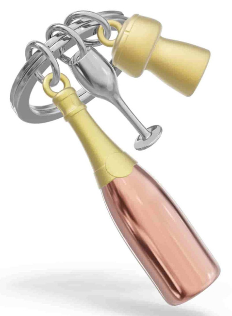 Brelok do kluczy torebki Metalmorphose - szampan rose