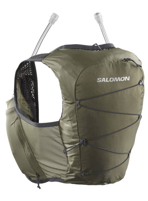 Damska kamizelka z bidonami Salomon Active Skin 8 - dusk green / ebony
