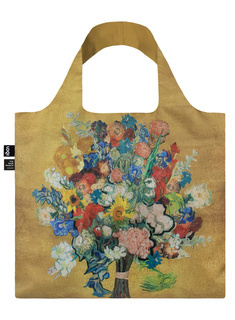 Torba na zakupy Loqi Vincent van Gogh - flower pattern / gold