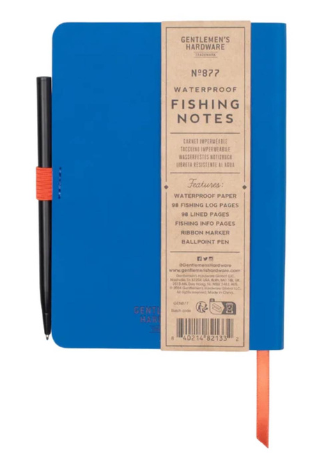 Notes wodoodporny Gentlemen's Hardware Waterproof Fishing Notebook