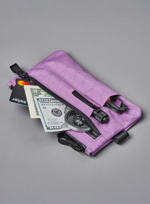 Organizer saszetka Alpaka Zip Clutch - mulberry