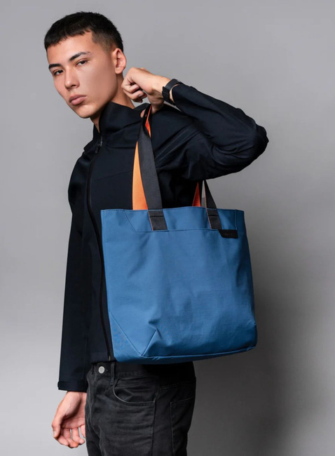 Torba miejska na zakupy Alpaka Elements Tote Medium - blue / orange