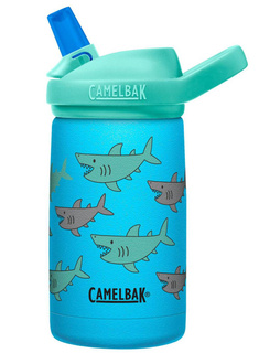 Butelka na wodę Camelbak Eddy+ Kids Stainless Steel Insulated 0,35 l - school of sharks