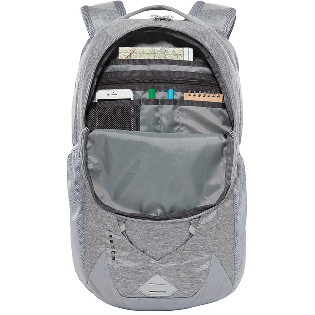 Plecak na laptopa The North Face Jester - mid grey dark heather/tnf black