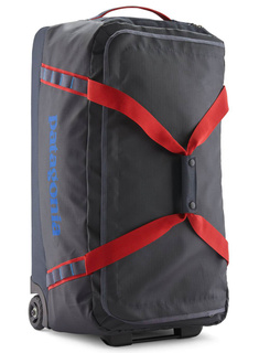Torba podróżna Patagonia Black Hole Matte Wheeled Duffel 70 l - smolder blue / amanita red