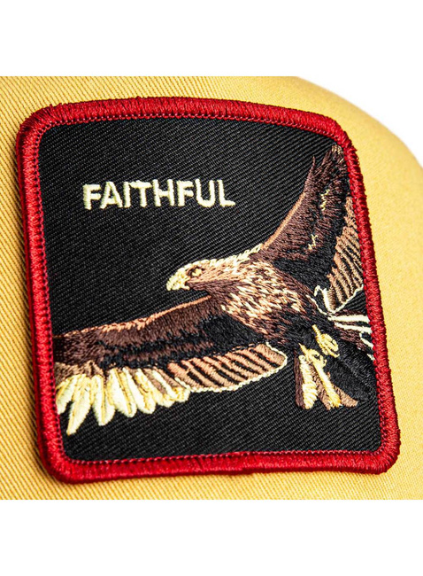 Czapka z daszkiem Goorin Bros The Faithful Eagle Trucker - gold / red