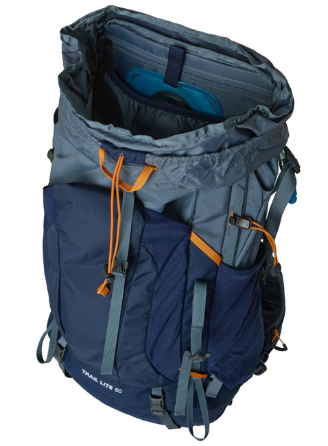 Plecak trekkingowy The North Face Trail Lite 50 - granite grey / summit navy / dust orange