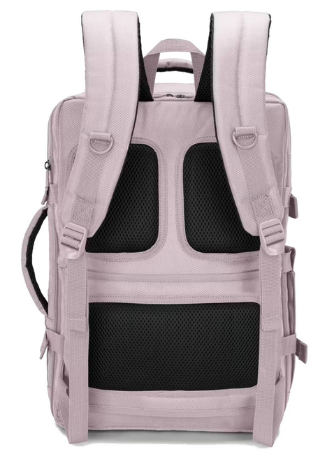 Plecak podróżny poszerzany Puccini Easy Pack Laptop 16" - różowy