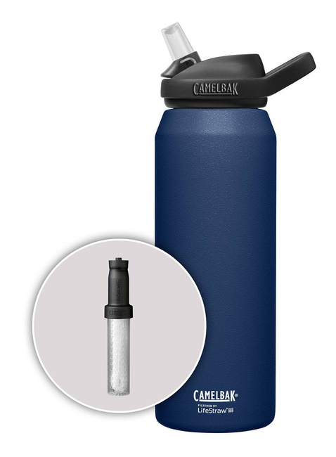 Butelka stalowa Camelbak Eddy+ 1 l z filtrem Lifestraw - navy