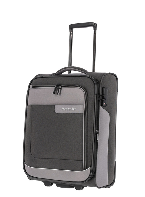 Walizka mała poszerzana na dwóch kołach Travelite Viia - slate