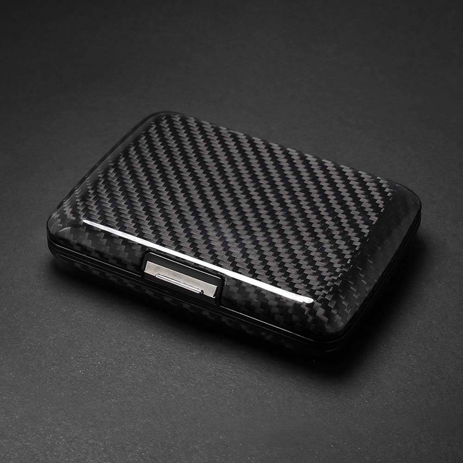Portfel aluminiowy Ogon Design Stockholm V2 matt paint - serge carbon fiber
