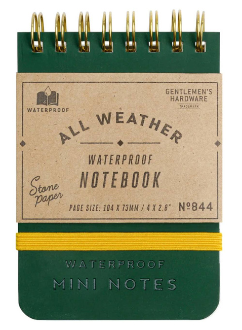 Notes wodoodporny Gentlemen's Hardware Pocket Waterproof Note Book