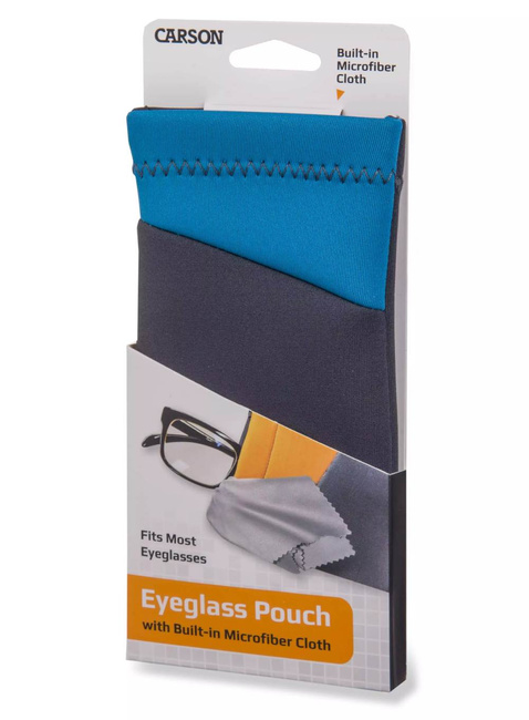 Etui na okulary ze ściereczką Carson Eyeglass Pouch - blue sky