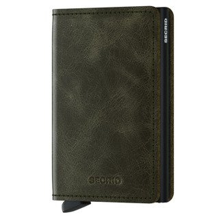Slimwallet Secrid ochrona RFID Vintage - olive / black
